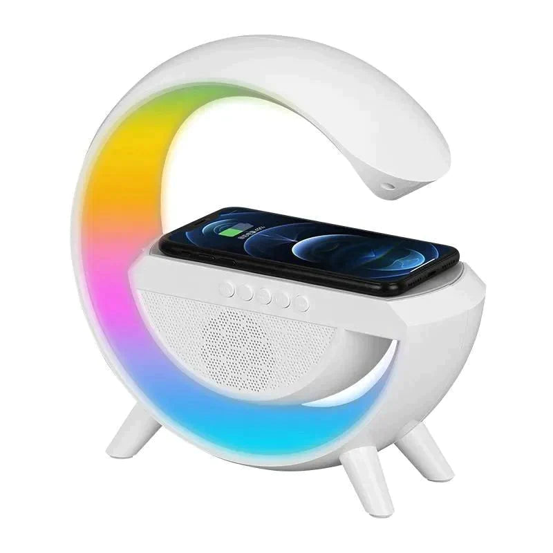 G SHAPED RGB LIGHT TABLE LAMP WITH WIRELESS CHARGER